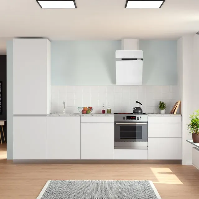 Cocina en kit DELINIA iD Tokyo blanco mate 300 cm