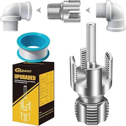 LINGIGAOUT Internal & External Pipe Threading Tool,…