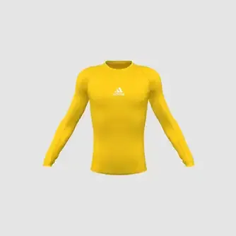 adidas Youth Alphaskin Long Sleeve Compression Top