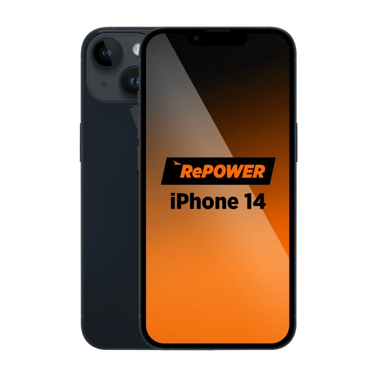 RePOWER iPhone 14 128 GB, Midnatt Grade B