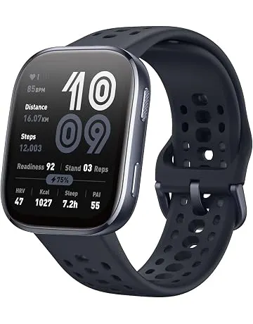 Amazfit Bip 6 Smart Watch, 1.97" AMOLED Display, GPS, iOS/Android | 46mm, 14-Day Battery, Bluetooth Call & Text, Water-Resistant, Free Maps, AI, Health & Sleep Tracker, 140+ Workout Modes