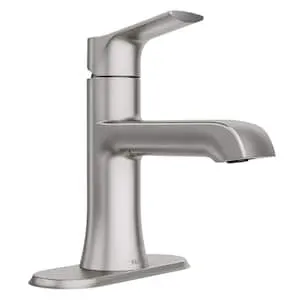 MOEN Liso Single-Handle Bathroom Faucet in Spot Resist Stainless