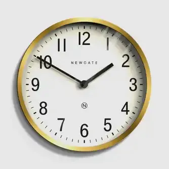 Newgate Master Edwards Clock Radial Brass