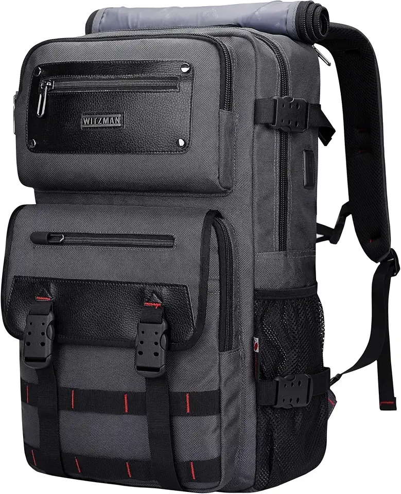 WITZMAN Travel Backpack for Men Duffle Bags Fits 17 Inch Laptop