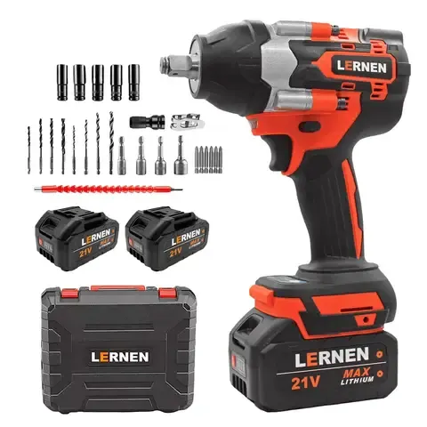 Llave Impacto 1/2" Inalámbrica 700 NM 21V + 2 Baterías + Acc