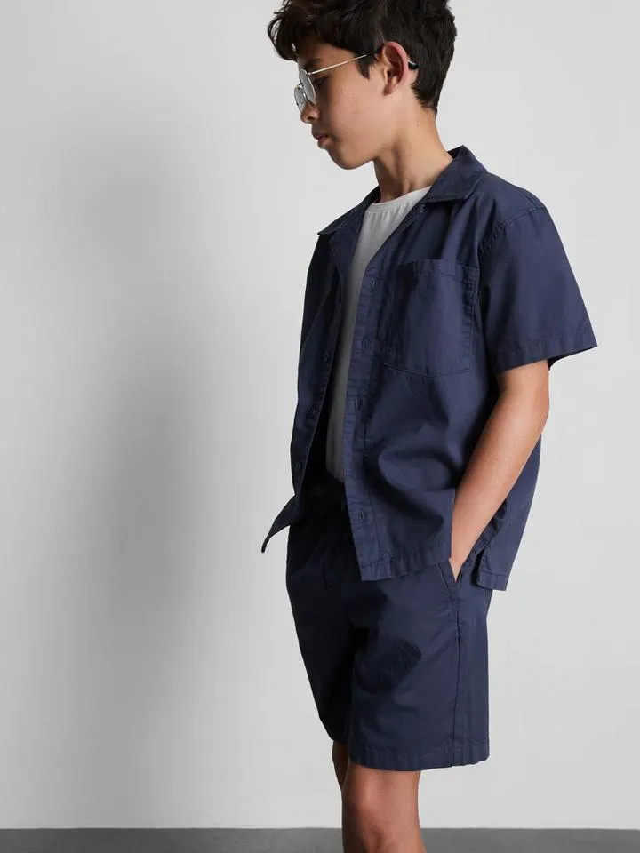 7–15 ans | Ensemble chemise et short en popeline