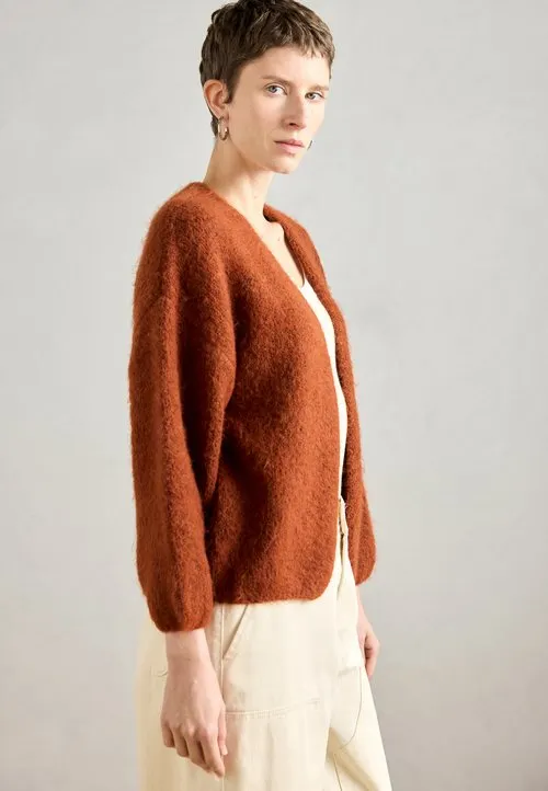 CARDIGAN VANESSA - Cardigan - dusty orange