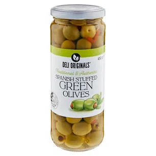Spanish Stuffed Green Olives 450g