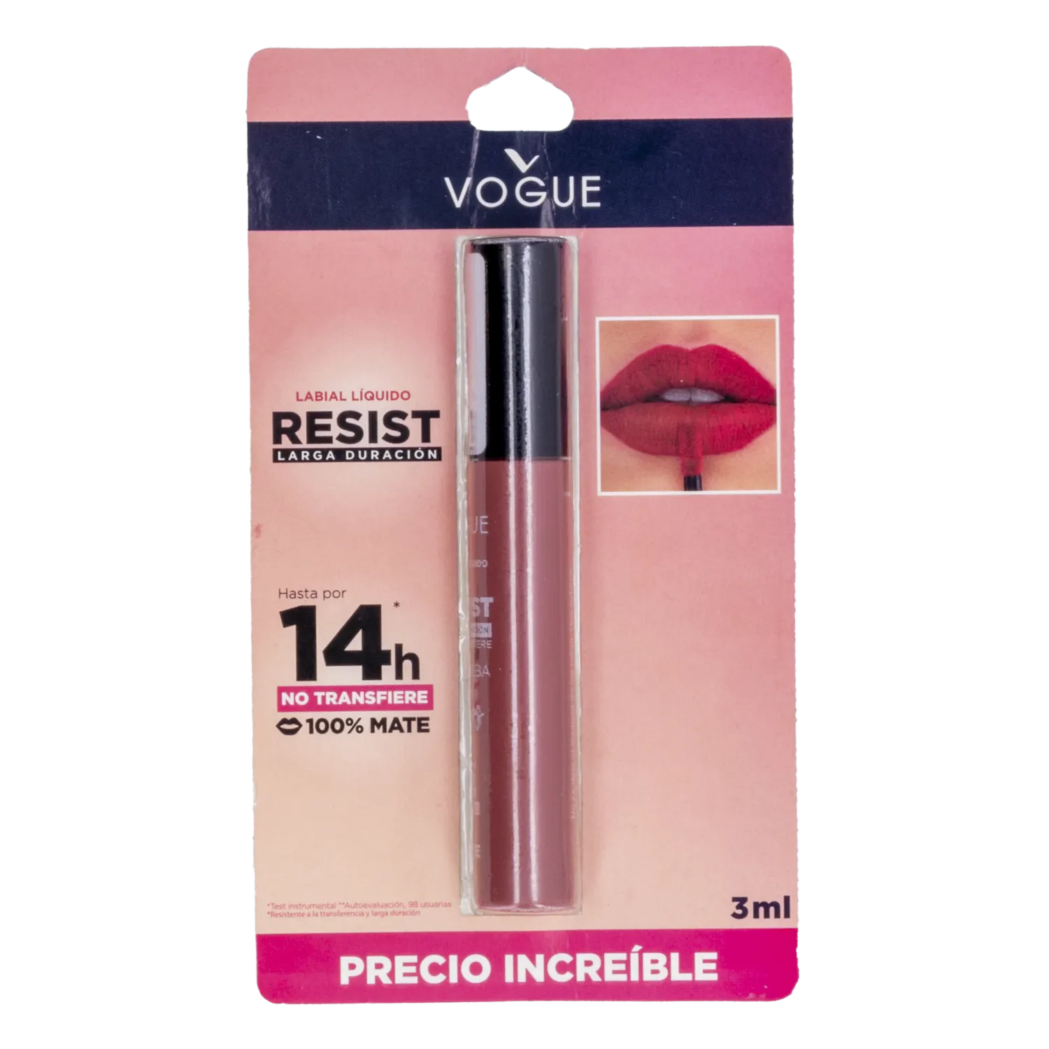 Labial Líquido Tono Natural Resist VOGUE 3 Ml