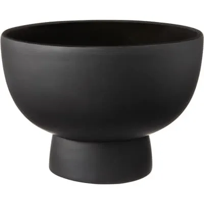 Black Pedestal Bowl