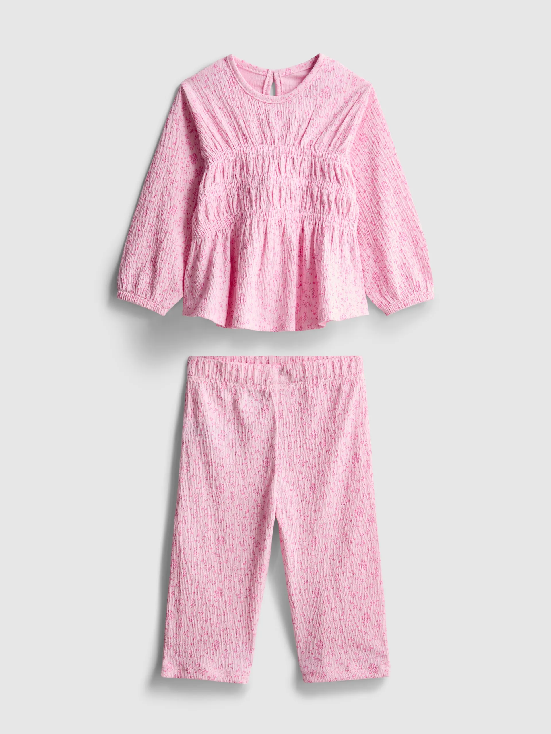 0–36 mois | Haut à manches longues et pantalon floral