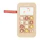 Jouet téléphone en bois rose 6.7x12.1cm