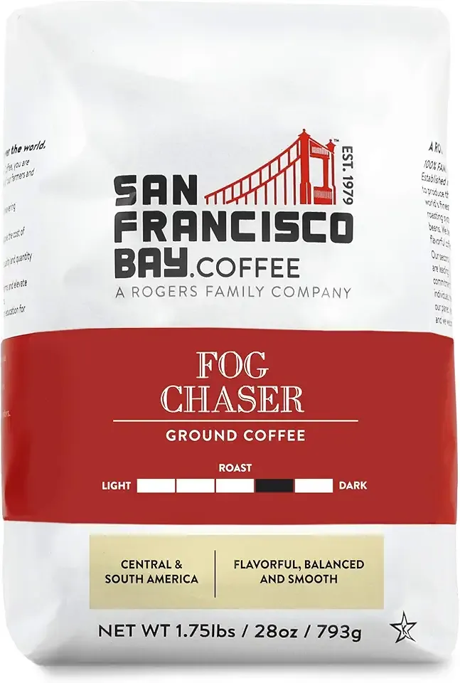 SF Bay Coffee Fog Chaser 28 Ounce Ground Medium Dark Roast