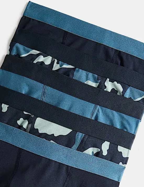 5er-Pack Camo-Unterhosen mit hohem Baumwollanteil (5–16 J.)