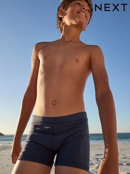 Black Shorter Length Stretch Swim Shorts (3-16yrs)