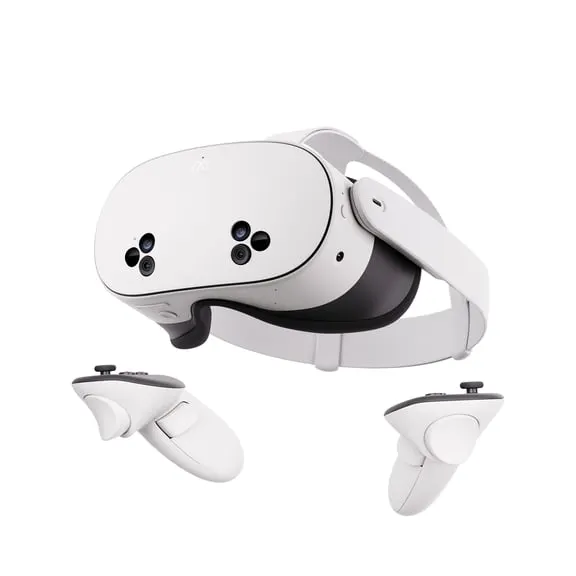 Meta Quest 3S 128GB VR Headset Level Up With Double the Storage 2X Graphical Processing Power Virtual Reality Without Wires Access to 40+ Games with a 3-Month Trial of Meta Horizon+ Include