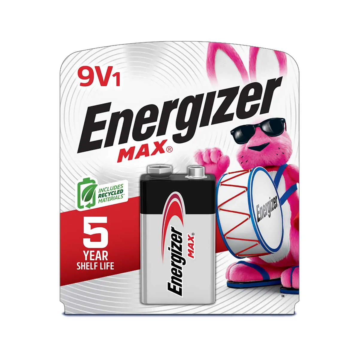 Energizer MAX 9V Alkaline Battery, 1 ct