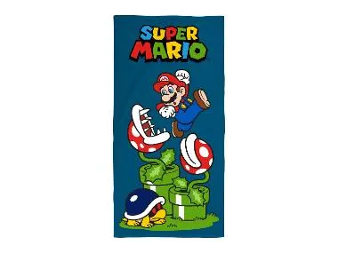 Toalla de playa infantil Super Mario / Minecraft