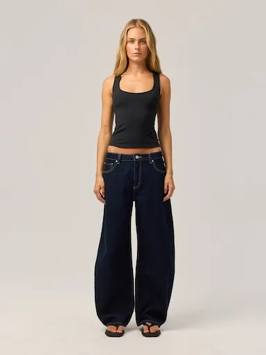 RES X ABRAND Mid Barrel Jean In Isabel Rinse
