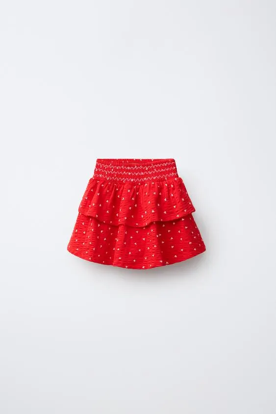 RUFFLED HEART SKIRT