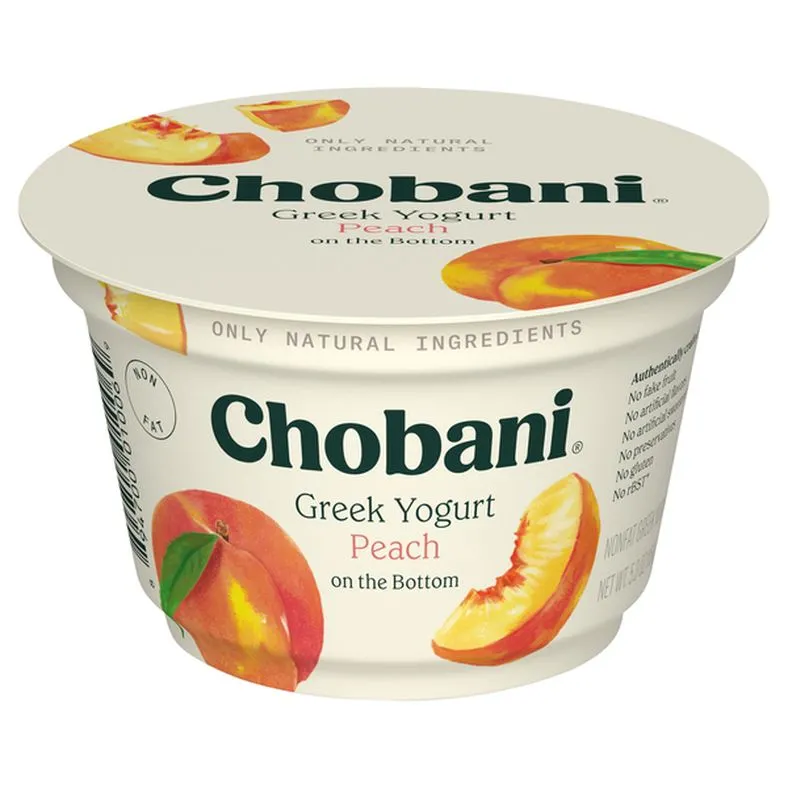 Chobani Peach on the Bottom Nonfat Greek Yogurt