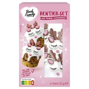 Zuckerfiguren Set Rentier 12 g