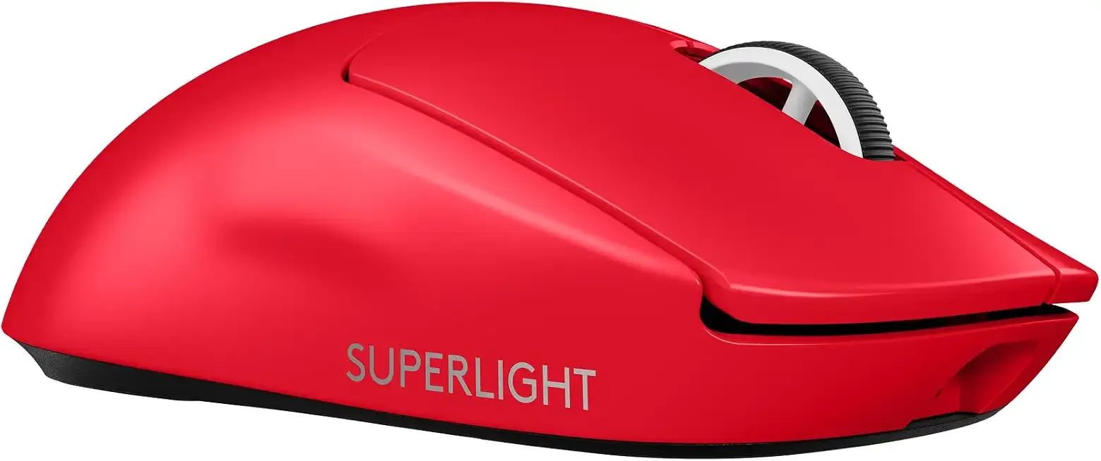 PRO X Superlight 2 SE Wireless Gaming Mouse - Red | 60g, Symmetrical Shape, 1K Polling Upgradeable to 8K, 44K DPI, Wireless Charging Supported, USB-C, 5 Buttons, For PC/Mac