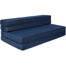 Fraser Country: Double - Tri-Fold Foam Folding Mattress and Sofa Bed (Navy)