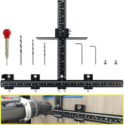 DOCXCDO Aluminum Alloy Cabinet Hardware Jig - Preci…
