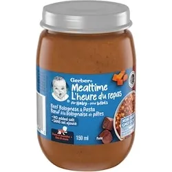 Mealtime Purée Beef Bolognese And Pasta Jar