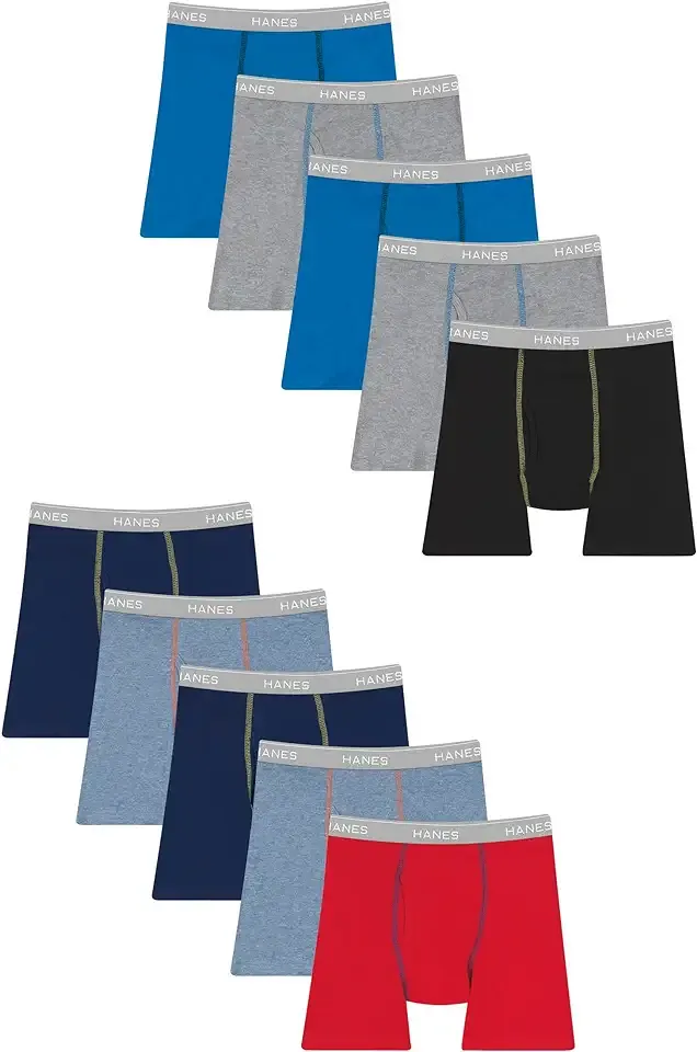 Boys' Underwear, Boxer Briefs for Boys and Toddlers, Soft Cotton, 7 and 10 Packs