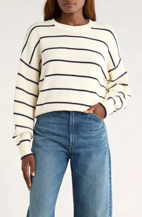 Madewell Rib Drop-Shoulder Crewneck Sweater
