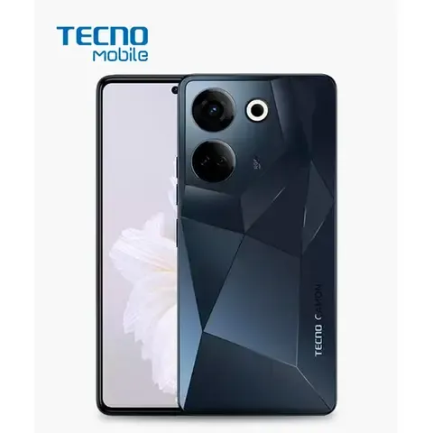 Smartphone TECNO CAMON 20 CK6n 256GB ROM+ 16GB RAM (8GB +8GB RAM EXTENDIDA) PREDAWN BLACK