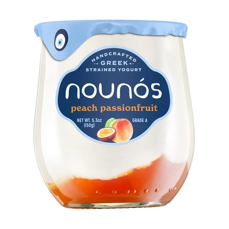 Nounós Greek Yogurt, Peach Passion Fruit