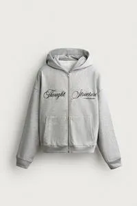 PRINTED ZIP-UP HOODIE