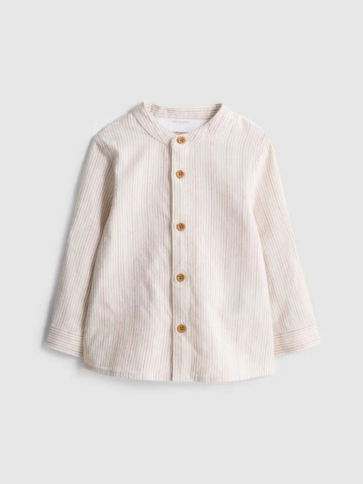 0–36 mois | Chemise à manches longues et col grand-père