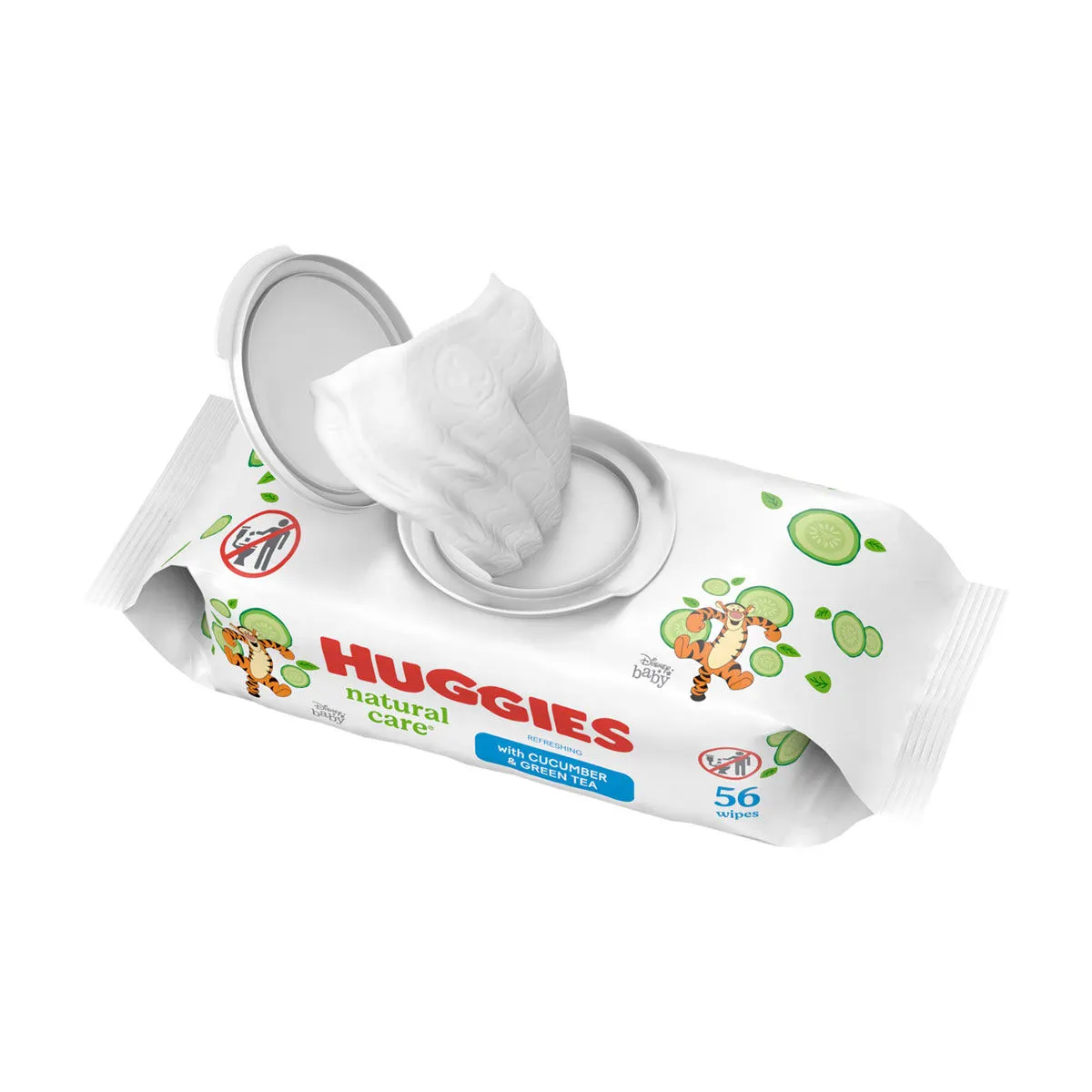Huggies Natural Care Refreshing Baby Wipes, Cucumber & Green Tea, 56 ct