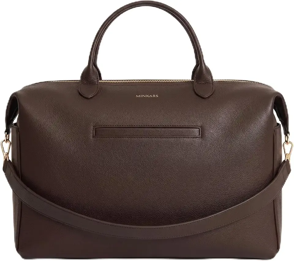 MINKARS Modern Diaper Bag - Vegan Leather Hospital Bag