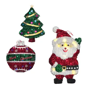 Decorazione Natalizia Luminosa 20 LED h60 cm