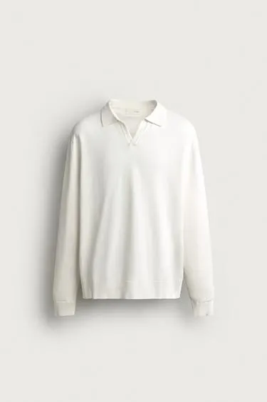 COTTON-LINEN REGULAR FIT KNIT POLO SHIRT