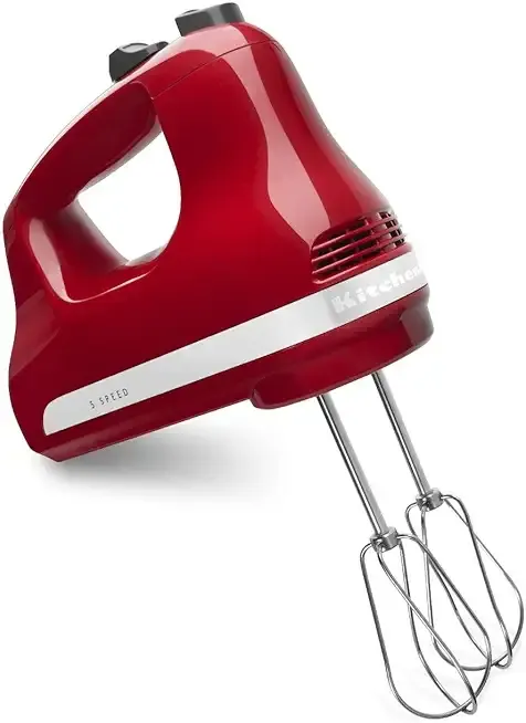 KitchenAid 5 Ultra Power Speed Hand Mixer - KHM512, Empire Red