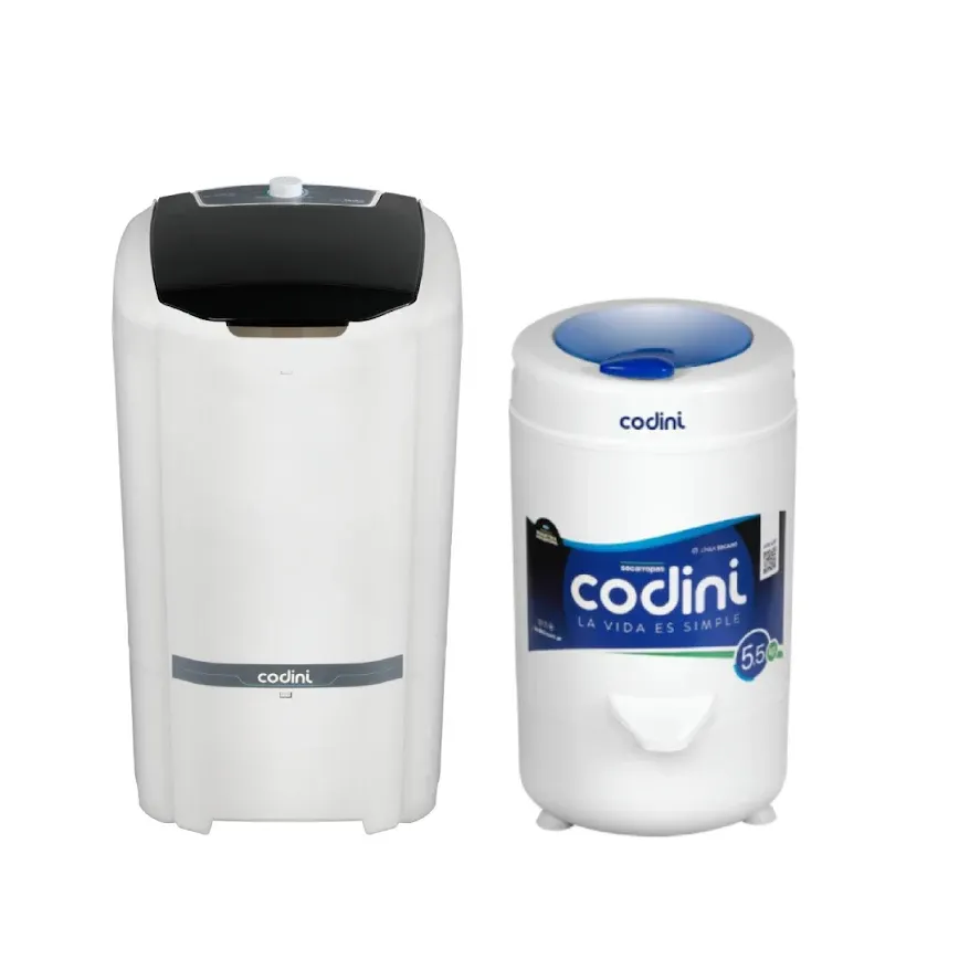 Combo Lavarropas Semiautomático QBICO 10 kg + Secarropas Centrífugo Advance...