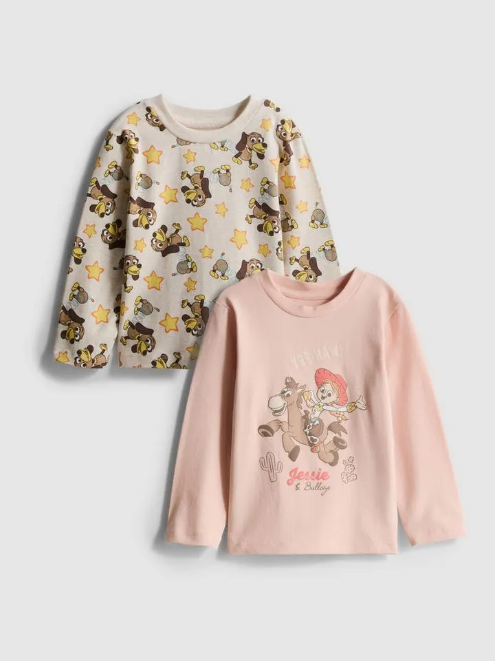 0–18 mois | Lot de 2 t-shirts à manches longues nouveau-né