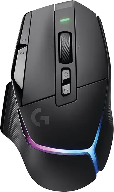 Logitech G502 X Plus Wireless Gaming Mouse - Lightspeed Optical, LIGHTFORCE Switches, LIGHTSYNC RGB, Hero 25K Sensor for PC/Mac - Black