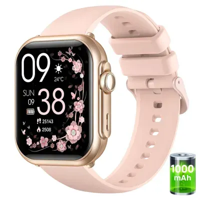 2026 1000mAh Akku Smartwatch Herren Damen 1.83 " AMOLED，Fitness Tracker,Herzfrequenz,SpO2, Schlafmonitor,120+ Sportmodi,für Android & iOS–Geschenkidee