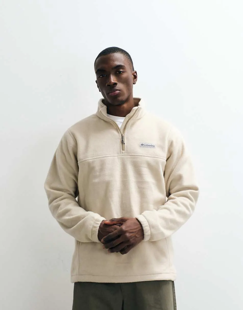 Columbia Steens Mountain half zip fleece in stone