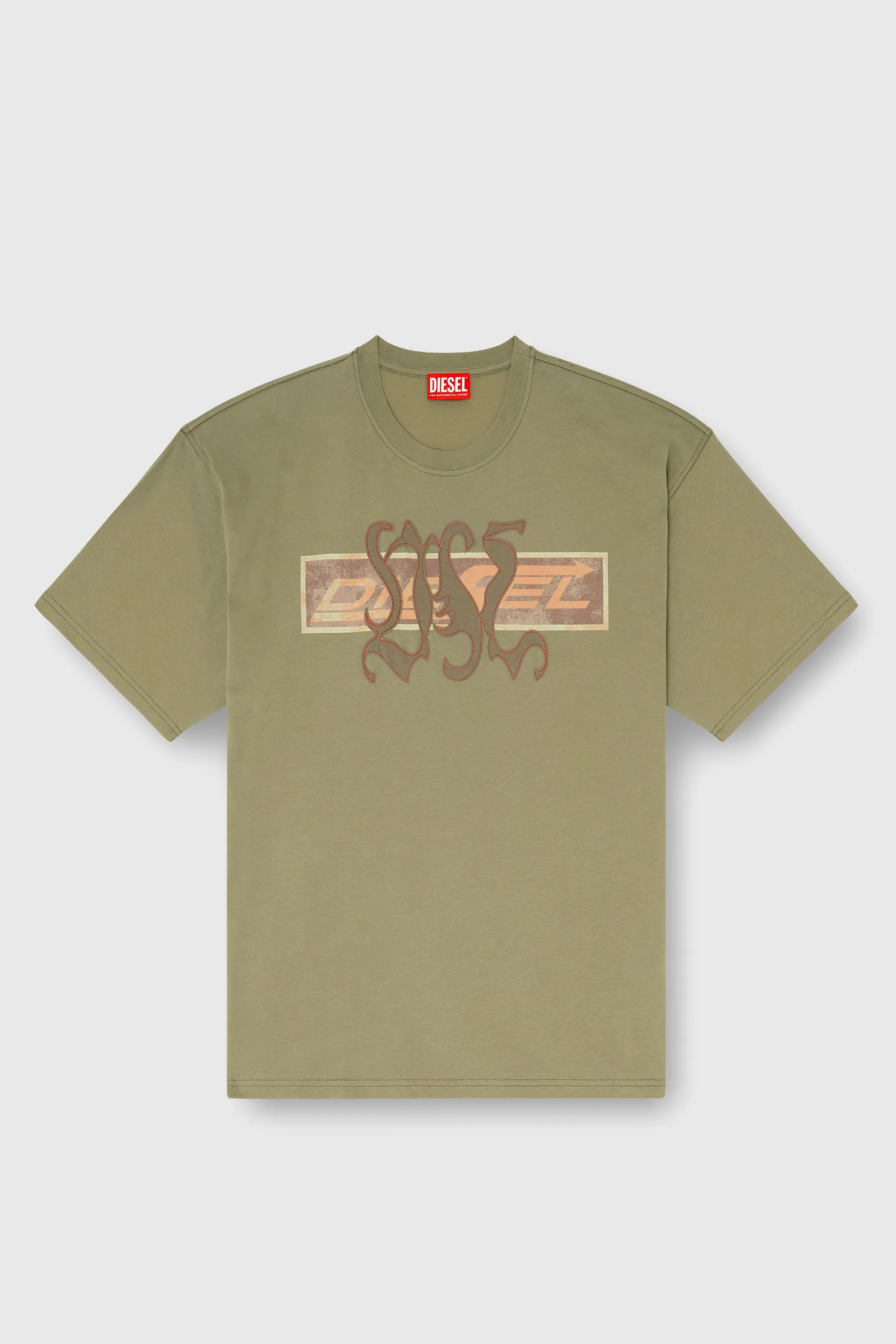 T-shirt with graphic print and patches