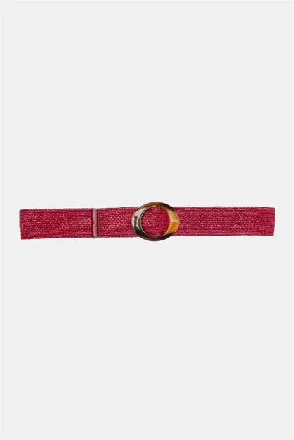 Riem stro en ovale tortoise gesp