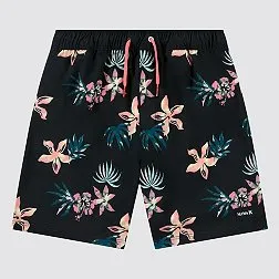 Hurley Boys' H2O-Dri Floral Pull-On Swim Shorts