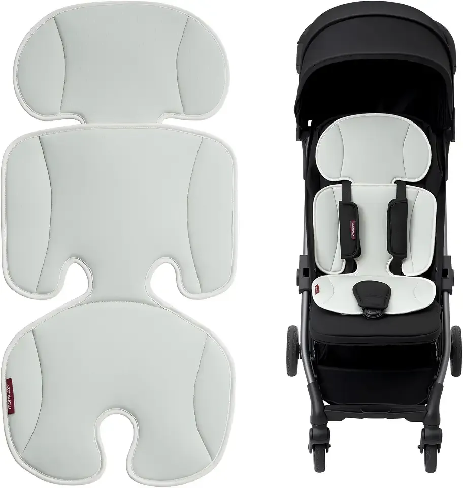 Momcozy Stroller Cooling Pad | Universal Soft Cooler Pad, Breathable & Adjustable Seat Liner | Detachable 2-Piece Cooling Cushion | Fits Strollers, Crib, High Chair, Swing